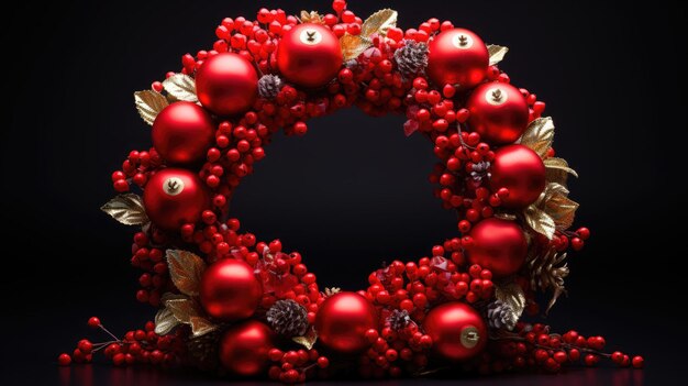 A festive wreath to commemorate Christmas