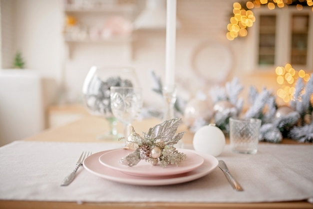 festively decorated kitchen christmas dinner