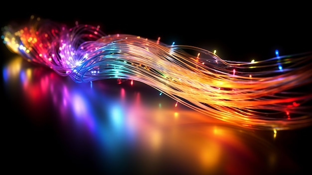 Fiber optic cable internet connection Generative AI