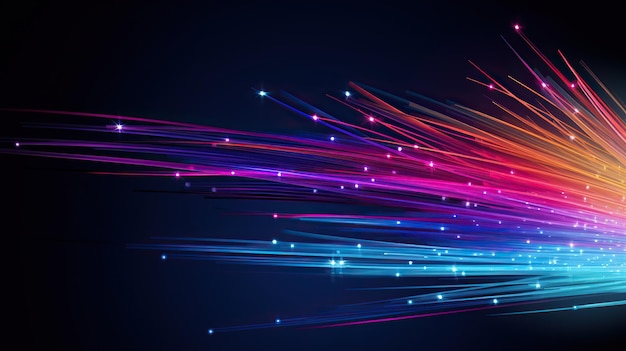 Fiber optics abstract background