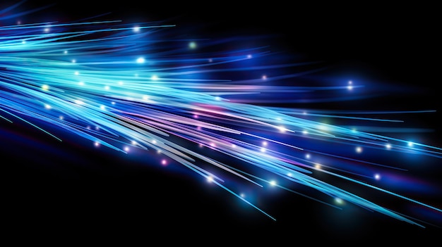 Fiber optics abstract background