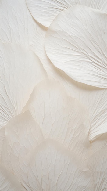 Fiber textured petal white backgrounds