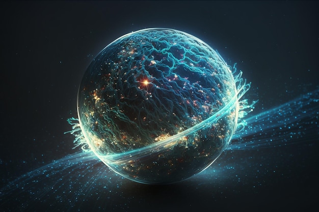 Fibre optics around blue planet