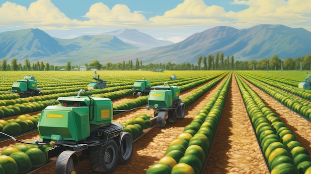 Field of Automation Robotic Harvesters Elevate Watermelon Production