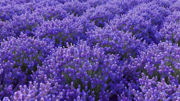 A field of blooming lavender