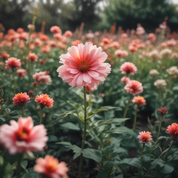 a field of flowers with the word  pink  on the bottom