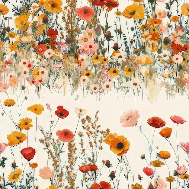 a field of flowers with the words  poppies  on the bottom