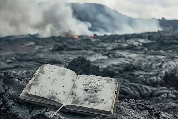 Field Notebook on a Volcanic Expedition Journal