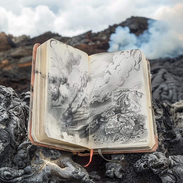 Field Notebook on a Volcanic Expedition Journal