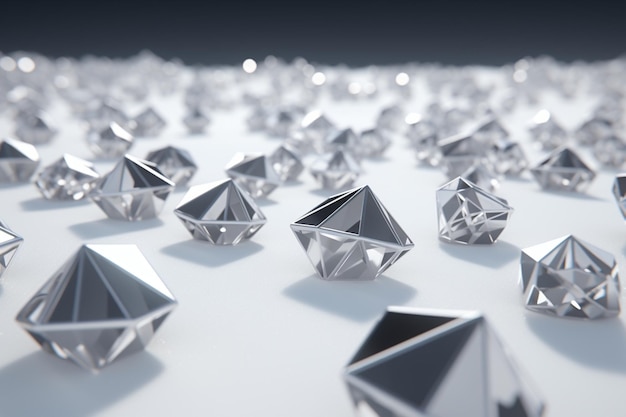 A field of small white diamonds with a slight D effect