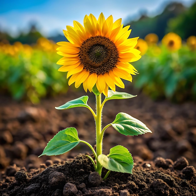 Field of sunflowers