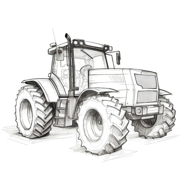 Field tractor ai generated