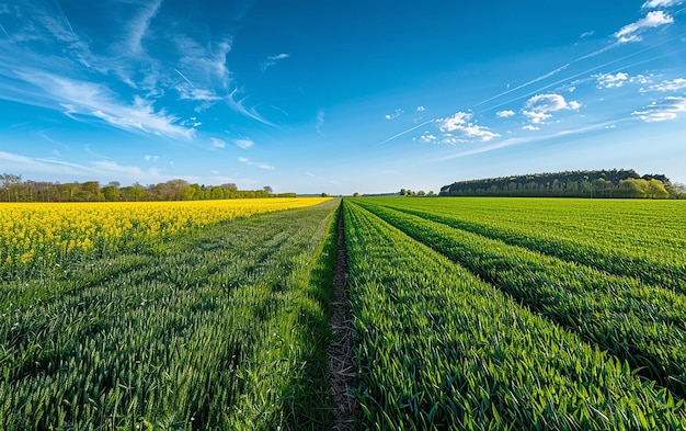 A Field of Yellow Flowers Repeating