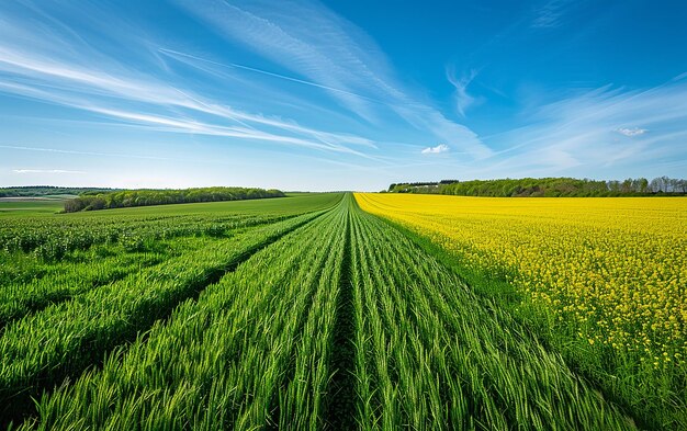 A Field of Yellow Flowers Repeating