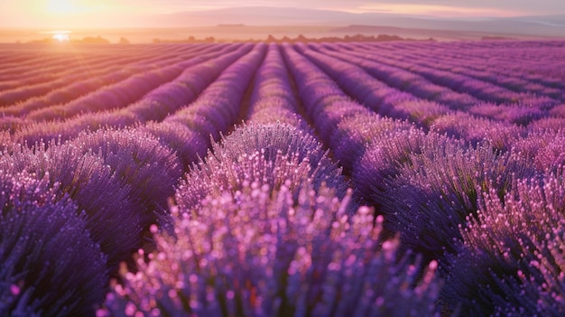 Fields of Lavender Aromatic Blooms