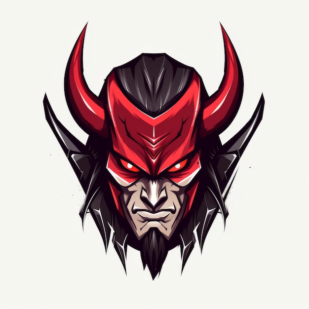 Fierce Devil Head Mascot Logo Esports Gaming Sports Team Branding