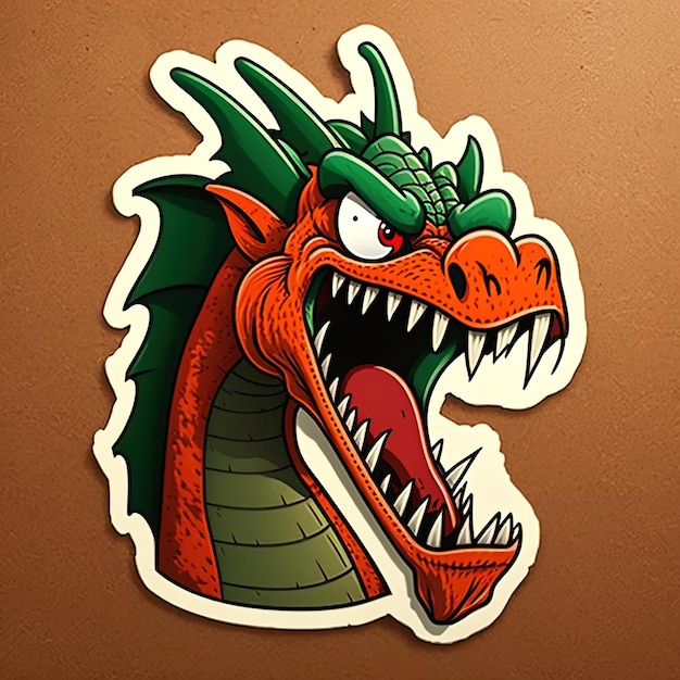 Fierce Dragon Animated Angry Sticker