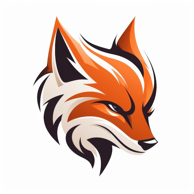 Fierce Fox Head Logo Gaming Sports and Esports Mascot