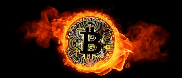 Fiery Bitcoin Generative AI