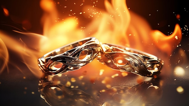 Fiery_Love_Wedding_Rings_Photograph