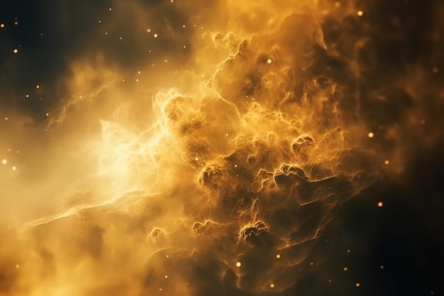 A fiery orange and yellow background with a black background and a fireball in the center.