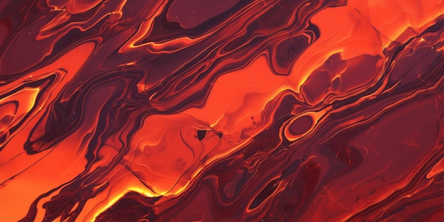 Fiery red and orange marble texture mimicking lava flows