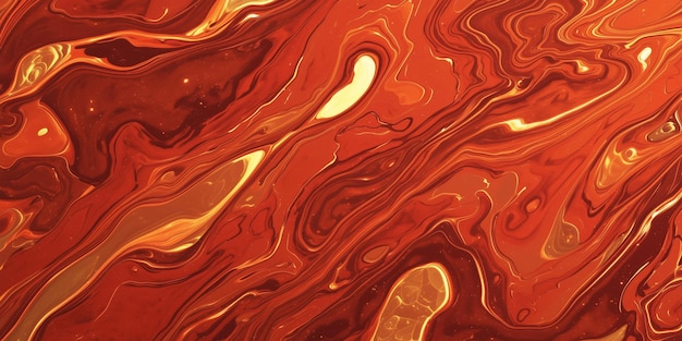 Fiery red and orange marble texture mimicking lava flows