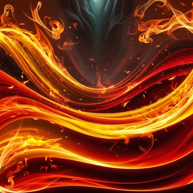 Fiery smoke background