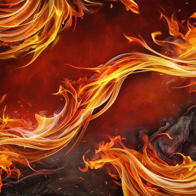 Fiery smoke background