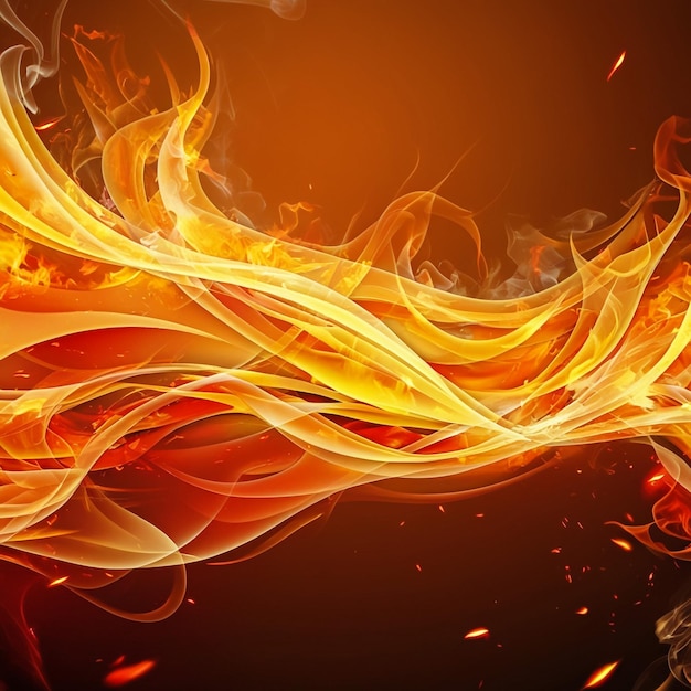 Fiery smoke background