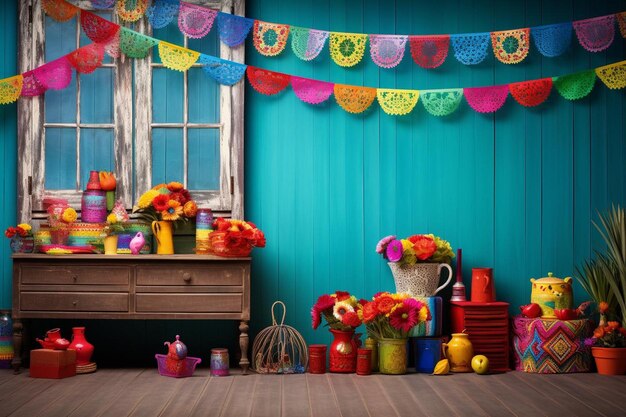 Fiesta Decorative Atmosphere Background Image