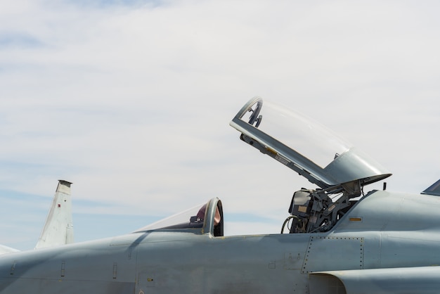 Fighter aircraft parked.