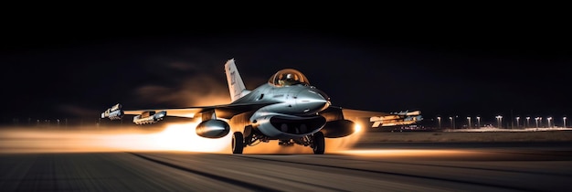 A fighter jet with the letters f - 16 on the tail