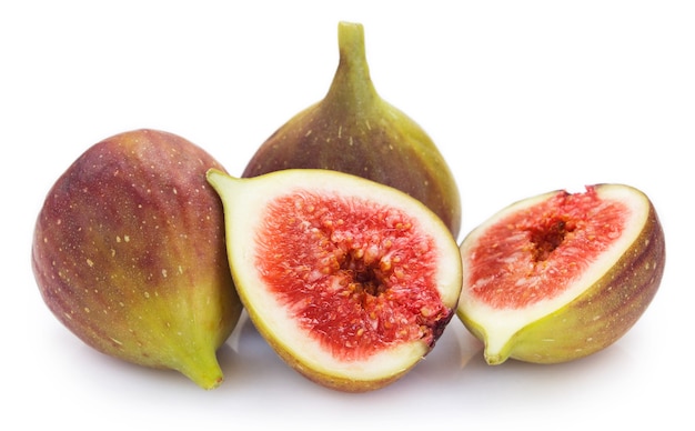 Figs fruit isolated on white background