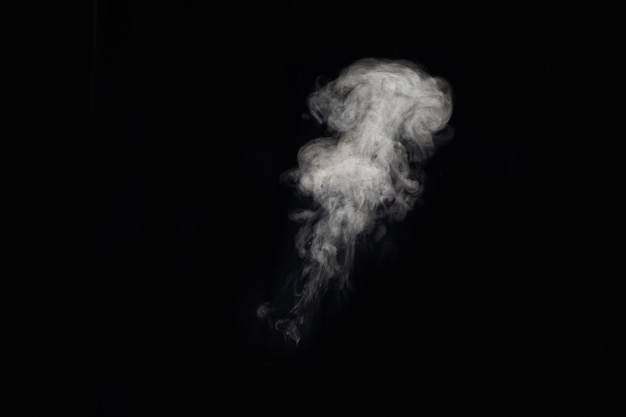 Figured smoke on a dark background