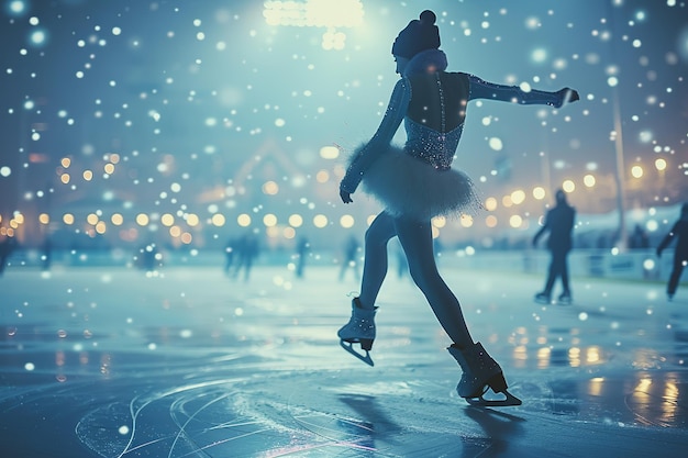 Photo figureskater_passionate_routine_ice