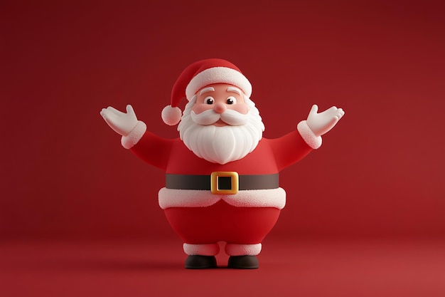 a figurine of film character with the words  santa  on the front