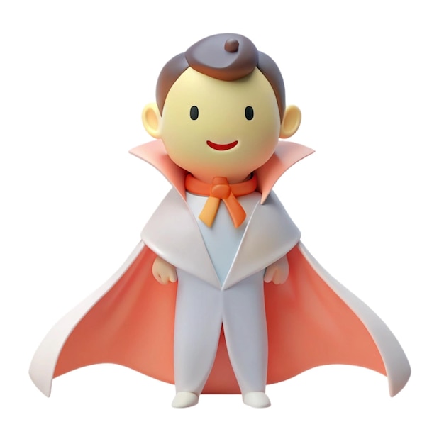 Photo a figurine of a man wearing a cape and a cape