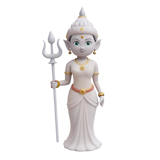 Photo a figurine of a woman with a sword in her hand