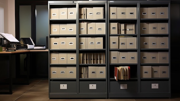 filing office equipment storage