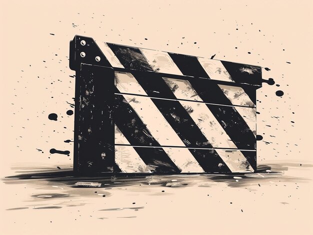 Photo film clapperboard vector illustration design