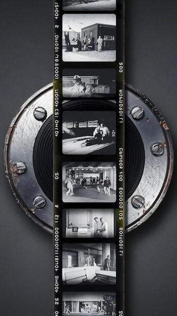 Photo film strip real highres 35mm film strip scan with signs of usage on bezel