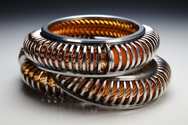 Photo filter coils isolated on transparent background