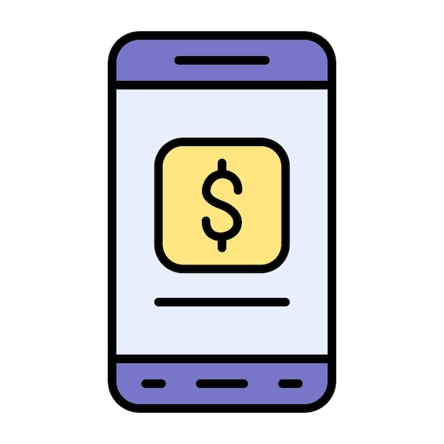 Financial App Flat Illustration