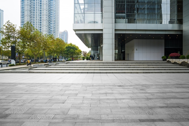 Financial center office building in Lujiazui, Shanghai, China