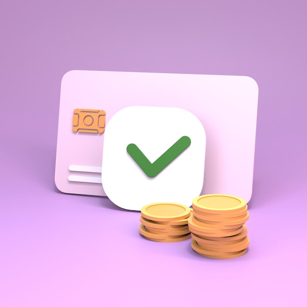 Financial concept, increase in earnings. Good for presentations and news on the topic of cashback, income and earnings. 3d render