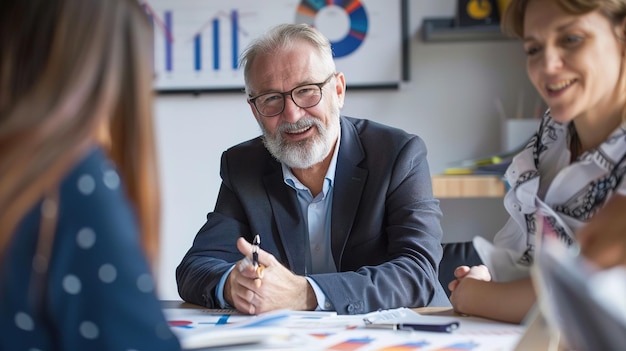 a financial consultant discussing retirement plans