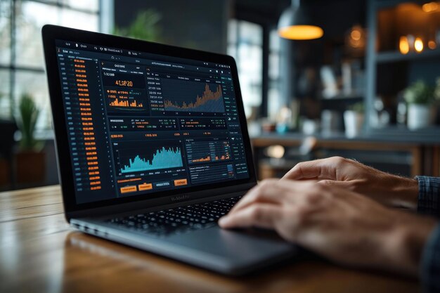 Financial Data Analysis on Laptop