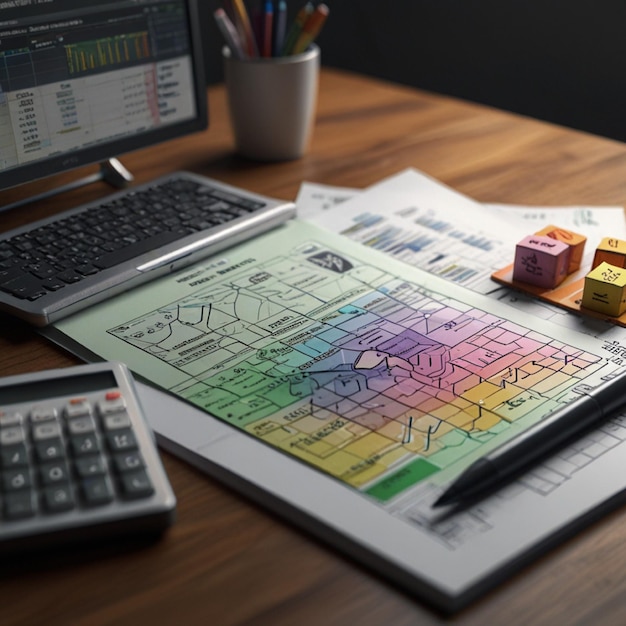 Financial design currency symbols market analysis