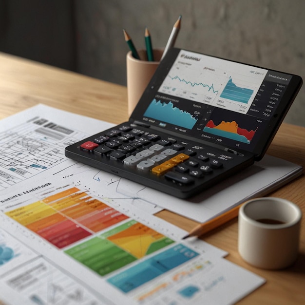 Financial design currency symbols market analysis